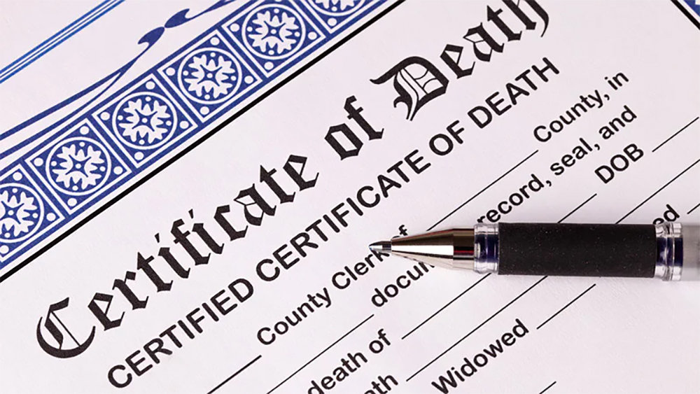 death certificate