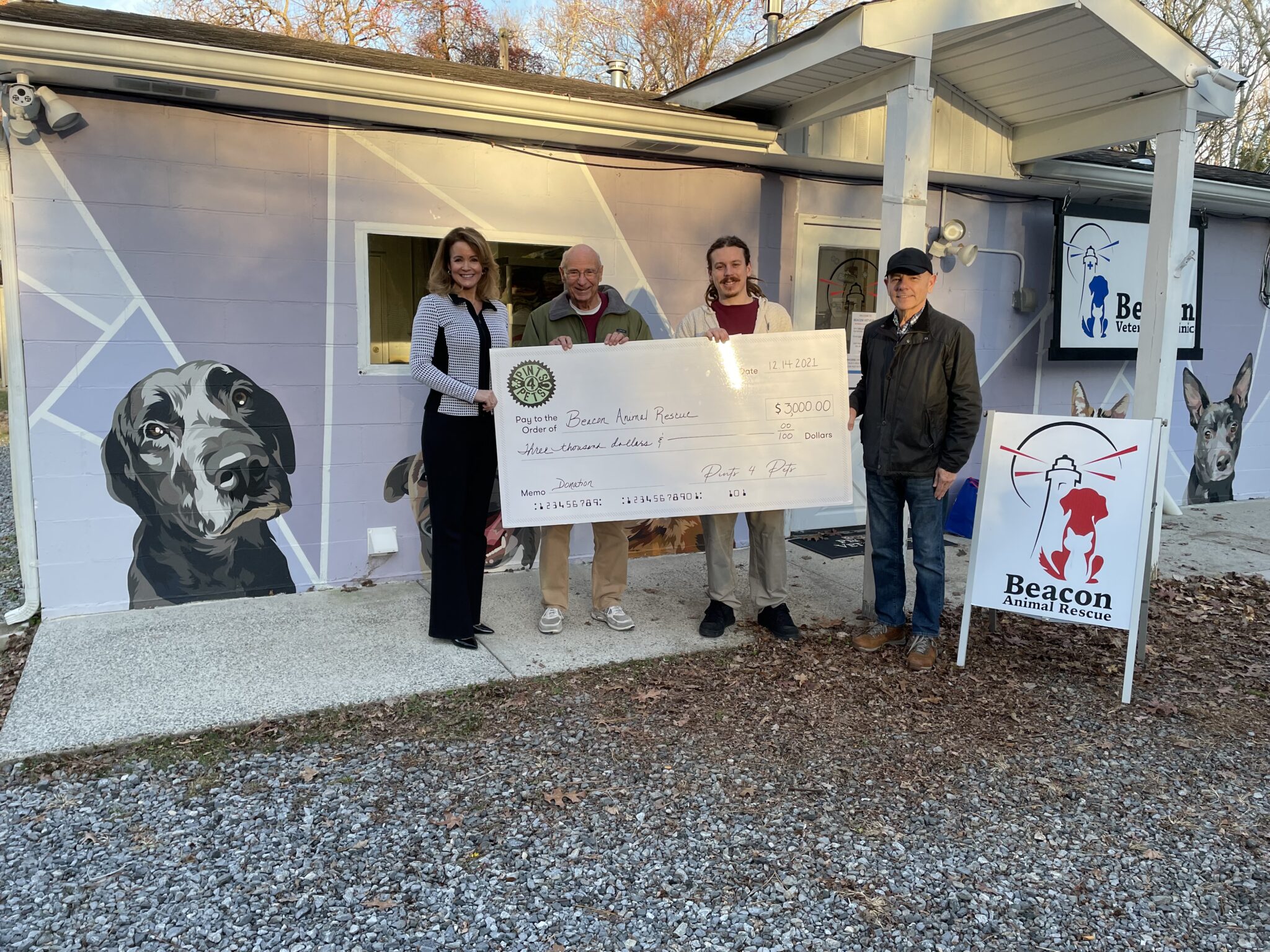 Beacon Animal Rescue Receives Big Donation From Pints 4 Pets Just in Time  for the Holidays - Shore Local Newsmagazine