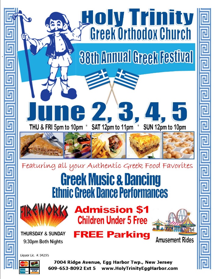 Holy Trinity Greek Festival June 25 in EHT Shore Local Newsmagazine