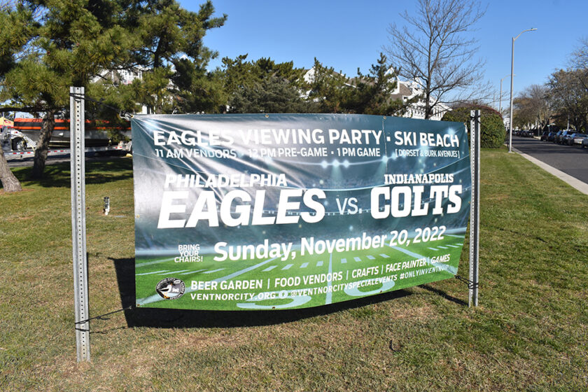 Ventnor plans Eagles game viewing party at Ski Beach - DOWNBEACH