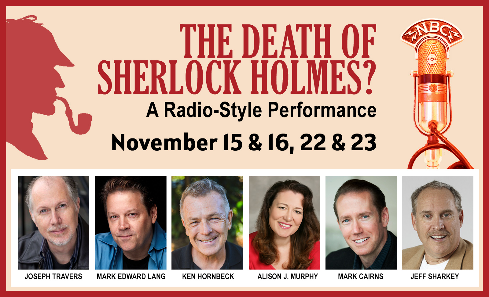 East Lynne Theater Co. to bring a return engagement ‘radio-style’ performance of ‘The Death of Sherlock Holmes?’ 