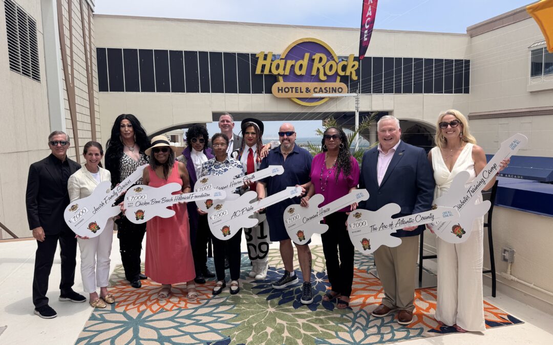 Hard Rock Celebrated its Lucky 7th Anniversary by Reinforcing Commitment to Community with Donations to Atlantic City Organizations
