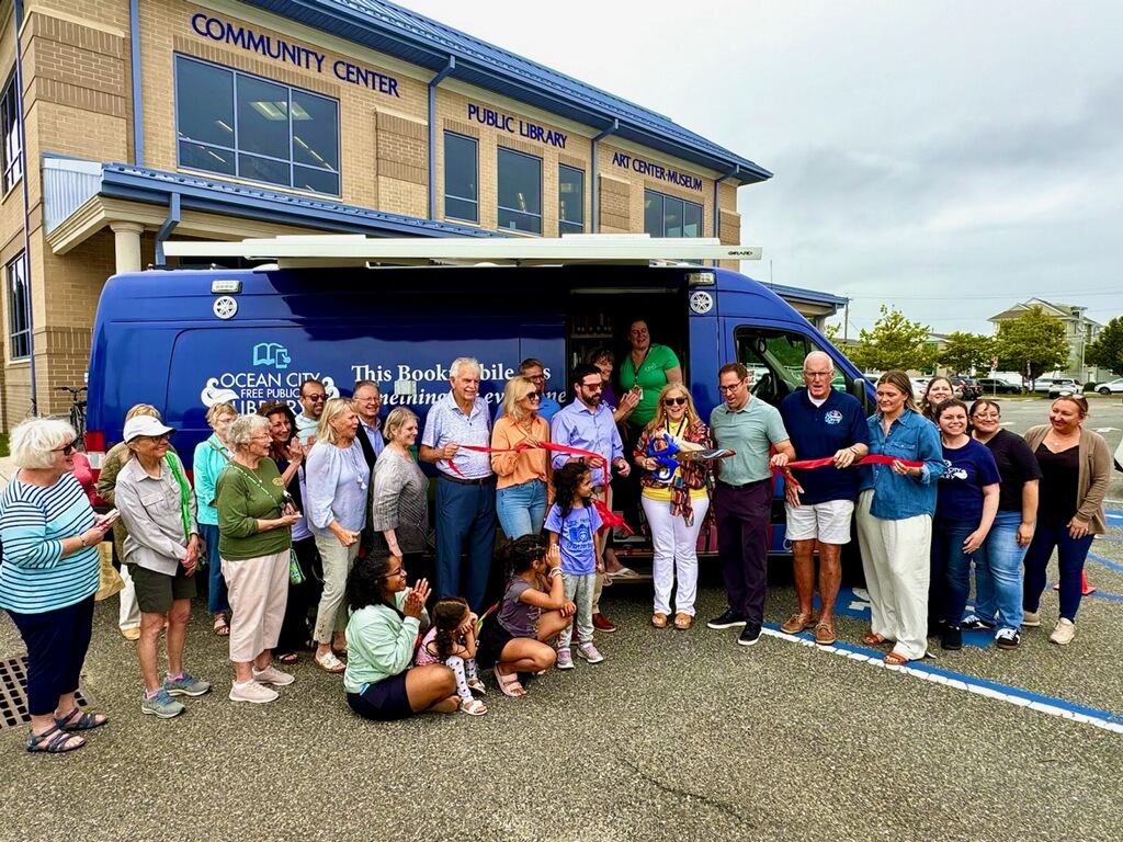 Ocean City Free Public Library Unveils Renovated Bookmobile Shore