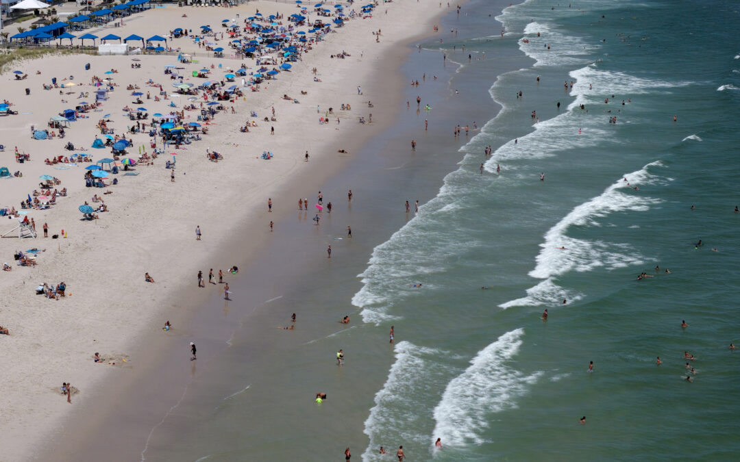 The ocean’s warm – the complete opposite of last summer