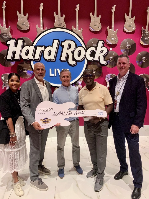 Hard Rock Donates $50,000 to NAN Tech World Atlantic City’s Youth Development Program