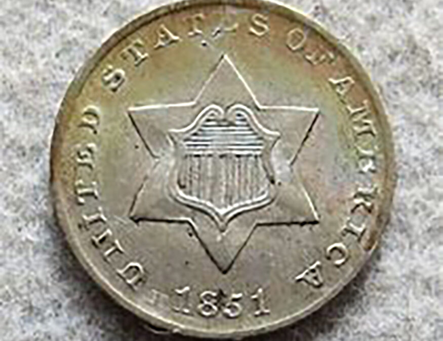 The origin of the silver three-cent coin