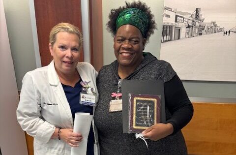 Shore Medical Center Names Emergency Department Health Unit Coordinator Deborah Oatman its August Employee of the Month