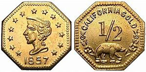Californian gold coins