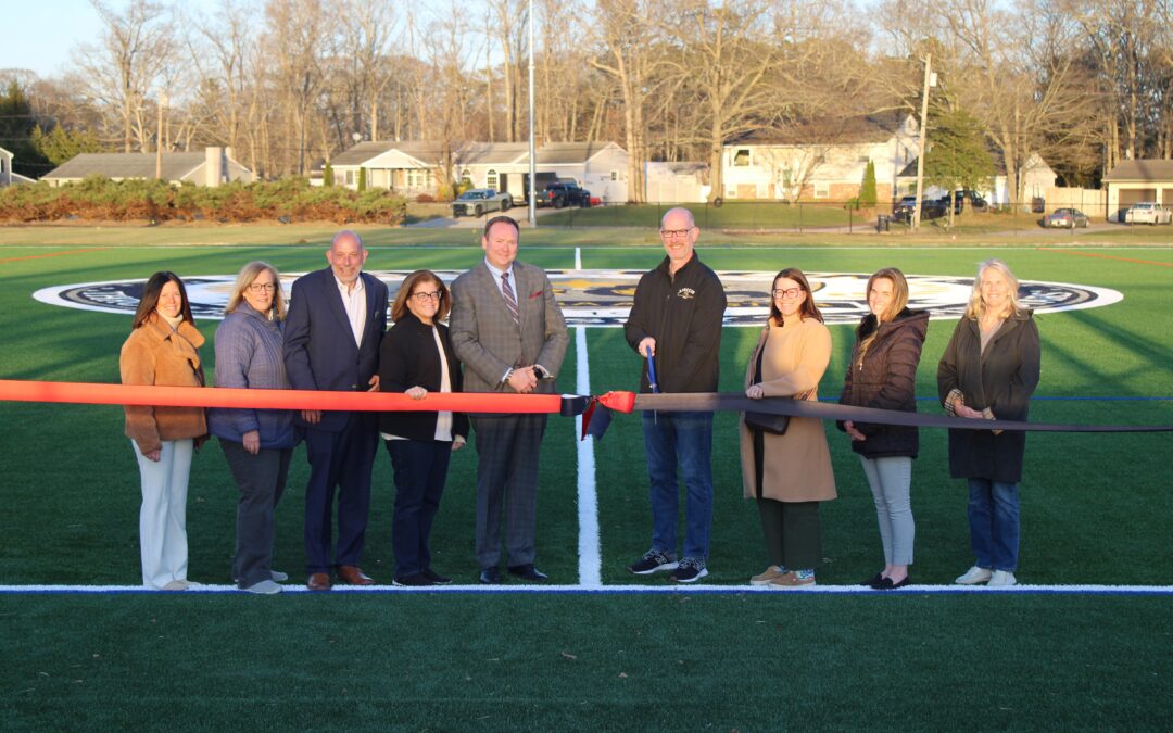 Ribbon cutting marks opening of new Attales Middle School turf field in Absecon