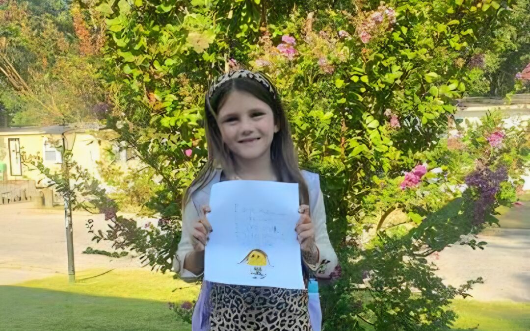 Local second grader earns community support in nationwide student competition