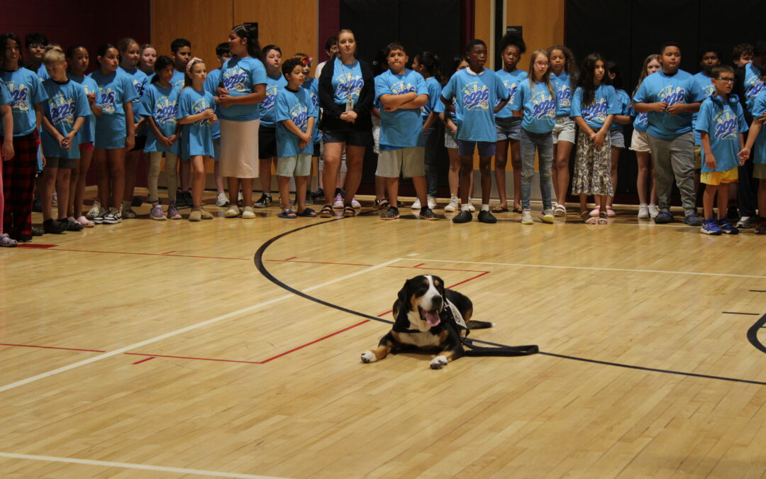 Absecon Schools Therapy Dog, Hope, retires
