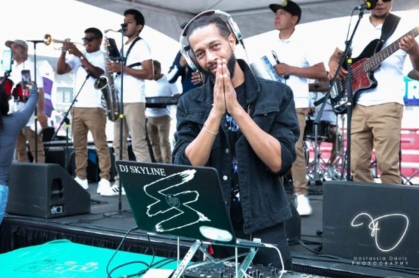 DJ Skyline performs at the 48 Blocks Festival in Atlantic City