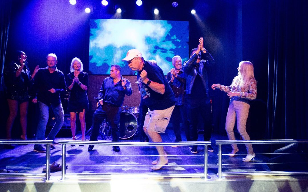Finalists compete in Sebastian Maniscalco’s dance competition at Nola’s Bar & Lounge at Ocean Casino Resort.