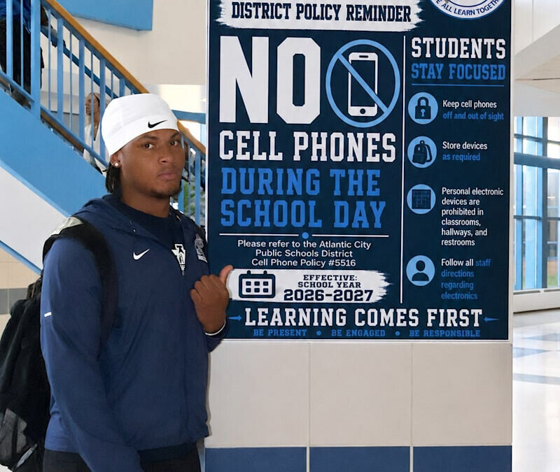 Atlantic City High School students embrace new cellphone-free policy